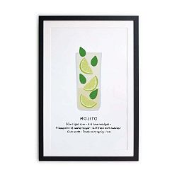 Zarámovaný plakát Really Nice Things Mojito, 40 x 50 cm