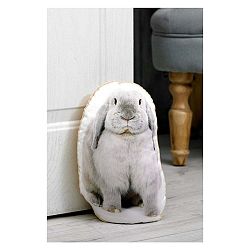 Zarážka do dveří s potiskem bílého králíčka Adorable Cushions