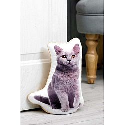 Zarážka do dveří s potiskem Britské modré kočky Adorable Cushions
