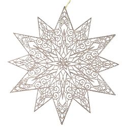 Závěsná dekorace v béžovozlatém odstínu Ewax Adornada, ⌀ 45 cm