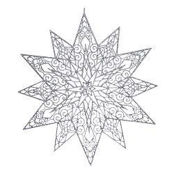 Závěsná dekorace ve stříbrné barvě Ewax Adornada, ⌀ 45 cm