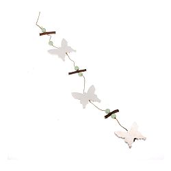 Závěsná dřevěná dekorace Dakls Romantico Butterflies II