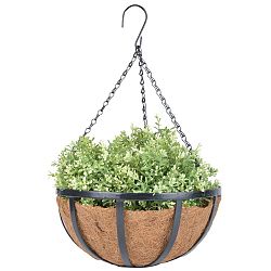 Závěsný koš s kokosovým vláknem Esschert Design Gordes, průměr 35,5 cm