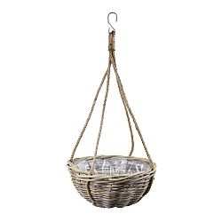 Závěsný ratanový koš s lanem a háčkem Ego Dekor, ø 40 cm