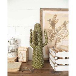 Zelená keramická soška Orchidea Milano Cactus Summer In Italy, výška 50 cm