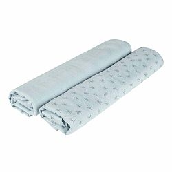 Zelená mušelínová zavinovací dětská deka 120x120 cm Lil Planet – Roba