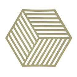 Zelená silikonová podložka pod horké nádoby Zone Hexagon