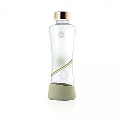 Zelená skleněná láhev z borosilikátového skla Equa Metallic, 550 ml