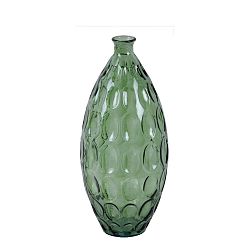 Zelená skleněná váza z recyklovaného skla Ego Dekor Dune, výška 45 cm