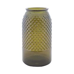 Zelená váza z recyklovaného skla Mauro Ferretti Bolt, ⌀ 18 cm