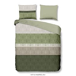 Zelené povlečení na dvoulůžko z bavlny Good Morning Valence, 200 x 200 cm