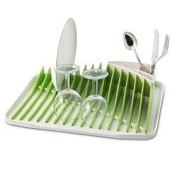 Zelenobílý odkapávač na nádobí Vialli Design Piano