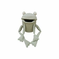 Zelený látkový dětský koš na hračky ø 15x15 cm Mini Fred the Frog – Lorena Canals