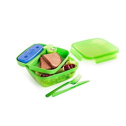 Zelený obědový box s příborem a chladičem Snips Lunch
