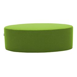 Zelený puf Softline Bon-Bon Felt Melange Green, délka 100 cm