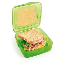 Zelený svačinový box na sendvič s chladičem Snips Sandwich