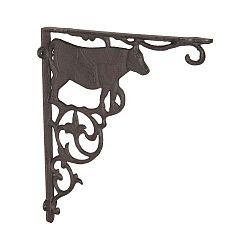 Železná dekorativní konzole na polici Clayre & Eef Cow