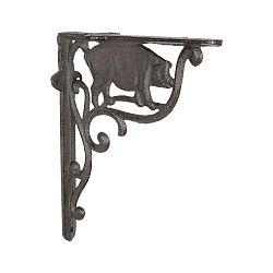 Železná dekorativní konzole na polici Clayre & Eef Pig