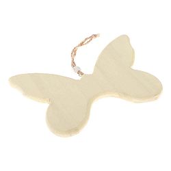 Žlutá dřevěná závěsná dekorace Dakls So Cute Butterfly