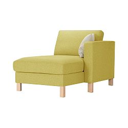 Žlutá lenoška s krémovým polštářem Stella Cadente Maison Maison Canoa, pravá strana