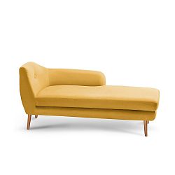 Žlutá lenoška Scandi by Stella Cadente Maison Lounge, pravý roh