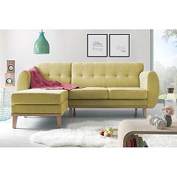 Žlutá pohovka s lenoškou na levé straně Bobochic Paris Viking