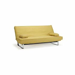 Žlutá rozkládací pohovka se snímatelným potahem Innovation Minimum Soft Mustard Yellow