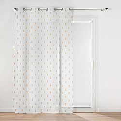 Žluto-bílá voálová záclona 140x240 cm Geokid – douceur d'intérieur
