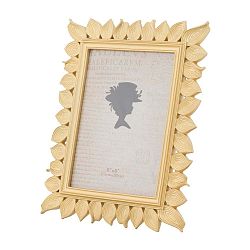 Žlutý fotorámeček v pryskyřicovém rámu Mauro Ferretti Leaf Glam, 15 x 20 cm