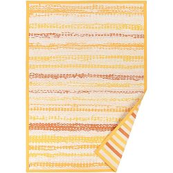 Žlutý vzorovaný oboustranný koberec Narma Saara, 160  x  230 cm