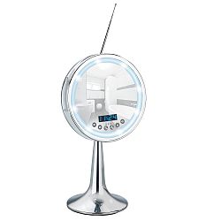 Zvětšovací stolní zrcadlo s LED světlem a rádiem Wenko Imperial