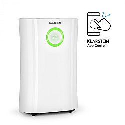 DryFy Pro Connect, odvlhčovač vzduchu Klarstein, WiFi, komprese, 20l/d, 20m², 370 W, bílý