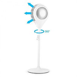 Klarstein Airflex 360 °, bílý, stojící ventilátor, senzor těla, 65 W, dálkový ovladač