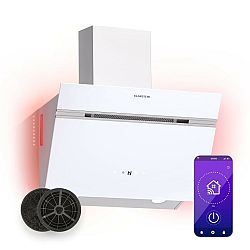 Klarstein Alina 3.0 60, odsavač par, 60 cm, 324 m³/h, LED displej, ambientní osvětlení, WiFi