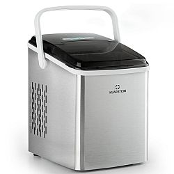 Klarstein Arctic Porter, výrobník ledu, kuželovité kousky ledu, 12 kg / 24 hod., ušlechtilá ocel