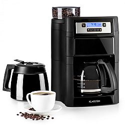 Klarstein Aromatica II Duo, kávovar, integrovaný mlýnek, 1.25 l, černý