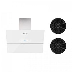 Klarstein Aurea VII digestoř, vnitřní cirkulace vzduchu, 90 cm, filtr s aktivním uhlím, bílá barva