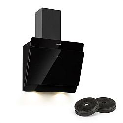 Klarstein Aurica 60, sada, digestoř, 60cm, nástěnná, 610 m³/h, LED, filtry s aktivním uhlím, černá