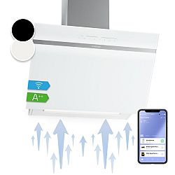 Klarstein Ava 60, digestoř, 60 cm, nástěnná, 515 m³/h, WiFi, A++, dotykový displej, bílá