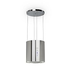 Klarstein Barett, digestoř, 35 cm, ostrůvková, 560 m³/h, LED, filtr s aktivním uhlím, nerezová ocel