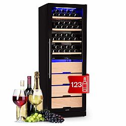 Klarstein Barossa 123 Duo, vinotéka, 226 l/123 lahví, 2 zóny, dotykové ovládání