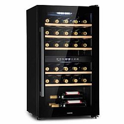 Klarstein Barossa 29 Duo, vinotéka, 29 lahví, 80 litrů, 2 zóny, ovládání tlačítkem