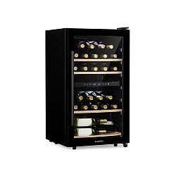 Klarstein Barossa 34 Duo, vinotéka, 2 zóny, 34 lahví, skleněné dveře, dotyková, černá