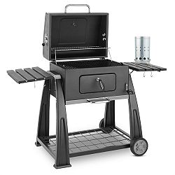 Klarstein Bigfoot Set gril na dřevěné uhlí BBQ smoker + elektrický zapalovač