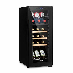 Klarstein Bodega 18 Duo+, dvouzónová chladnička na víno, 50 l, 18 lahví, skleněné dveře
