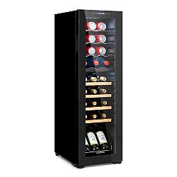Klarstein Bodega 27 Duo+, dvouzónová chladnička na víno, 74 l, 27 lahví, skleněná dvířka