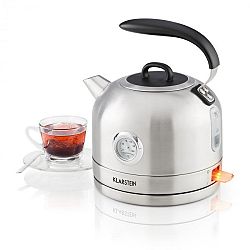 Klarstein Carlina, retro rychlovarná konvice, 1,7l, 1850-2200W, design čajníku, nerezavějící ocel