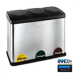 Klarstein ekosystém, 45 l, nášlapný odpadkový koš, nerezová ocel, recyklace