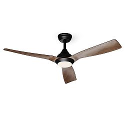 Klarstein Fiji Flow 2 v 1, stropní ventilátor, Ø 132 cm, stmívatelné LED světlo, dálkové ovládání, ovládání přes aplikaci, obousměrný provoz