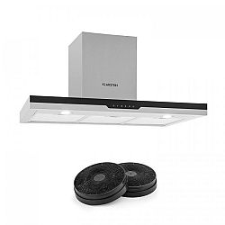 Klarstein Finesse, odsavač par, sada na recirkulační provoz, 90 cm, 635 m³/h, 2 filtry s aktivním uhlím